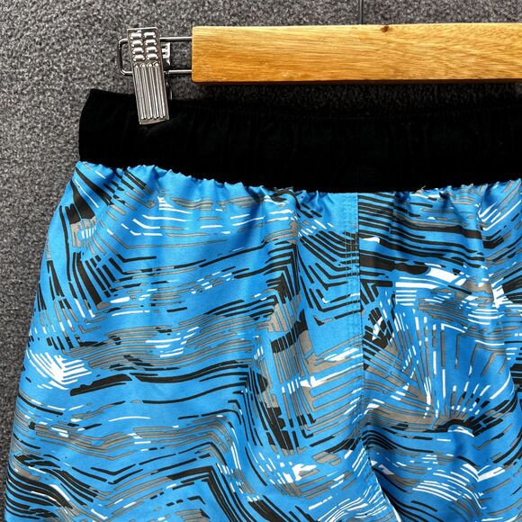 Adidas Board Shorts Boys Medium Blue Black Swim Trunks beach surf - Picture 7 of 13